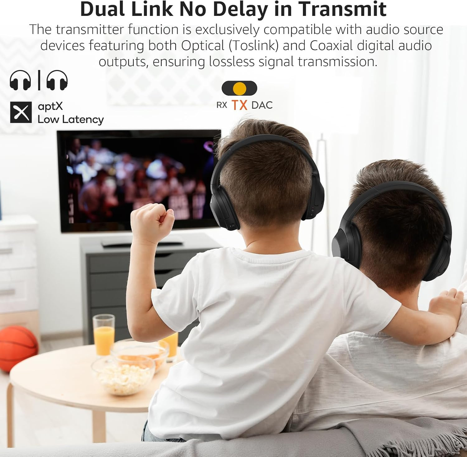 DS700 Hifi Bluetooth Audio Transmitter Receiver for TV, Long Range Wireless Adap