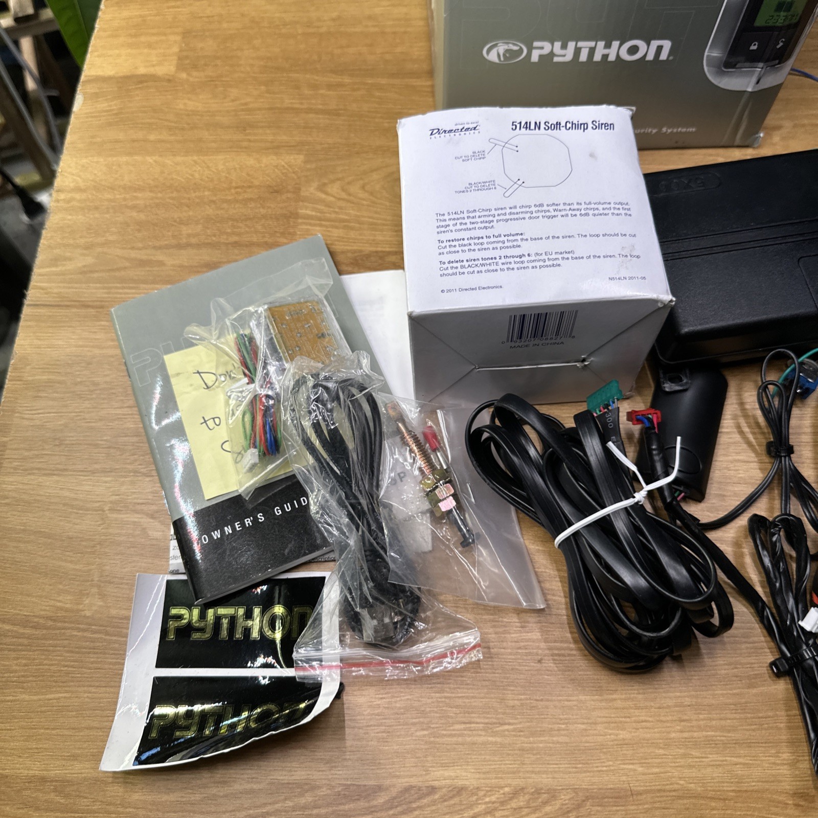 Python 5706P 2-Way LCD Key fob Car Alarm Security Remote Start System 1-Mile