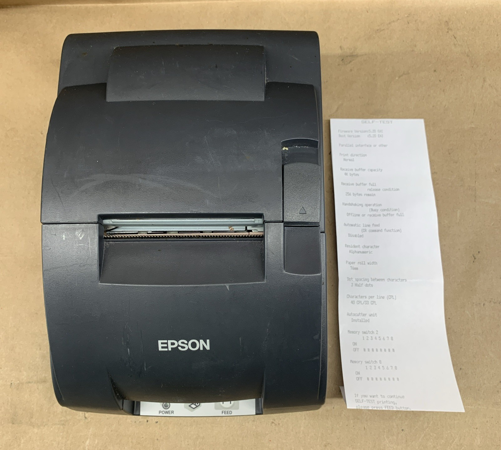 Epson TM-U220B Dot Matrix POS Receipt Printer Ethernet USB M188B TESTED WORKING
