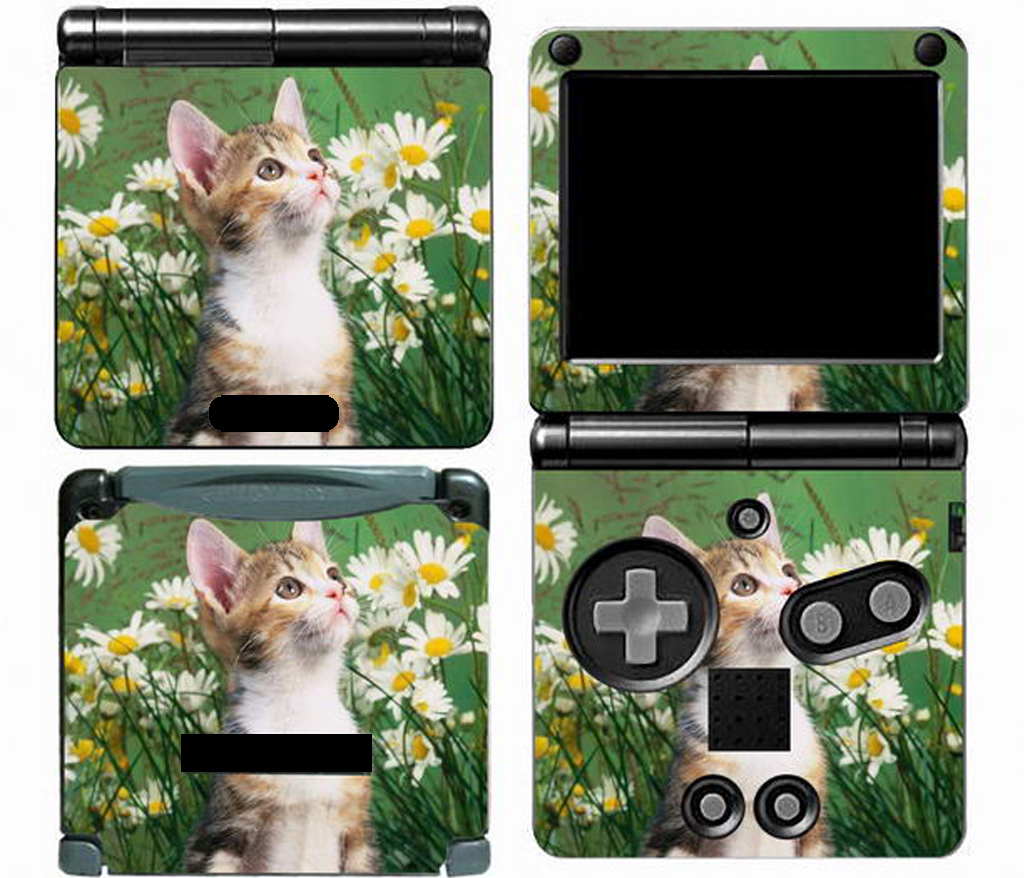 Cat 019 Vinyl Decal Skin Cover Protector Sticker for Game Boy Advance GBA SP