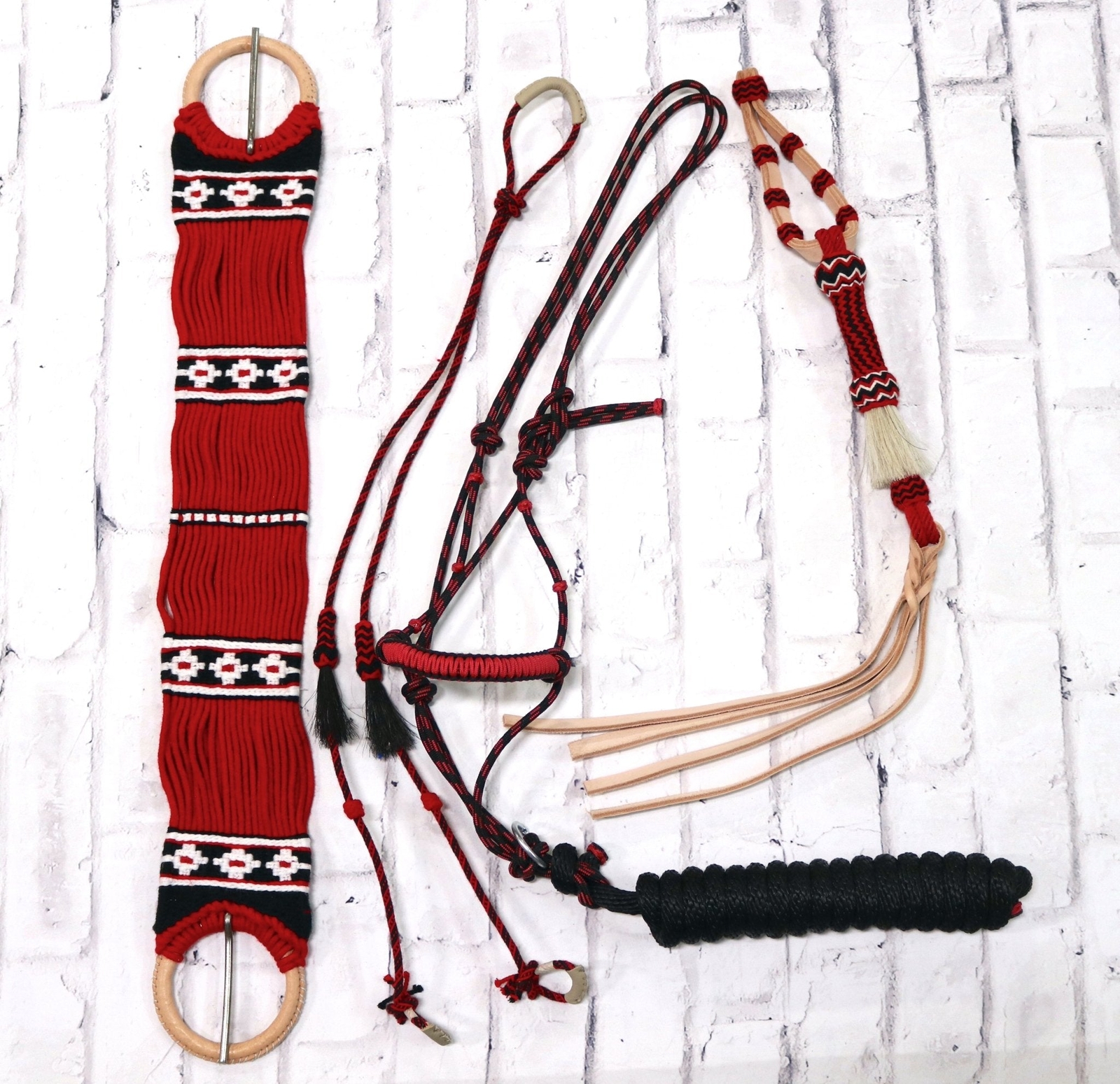 Charro Red Horse Caballo Tack Set
