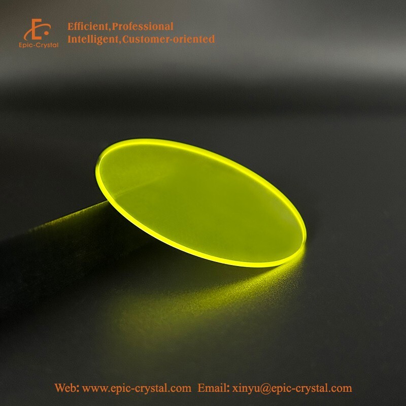GAGG all side polished   dia.6x1mm scintillation crystal