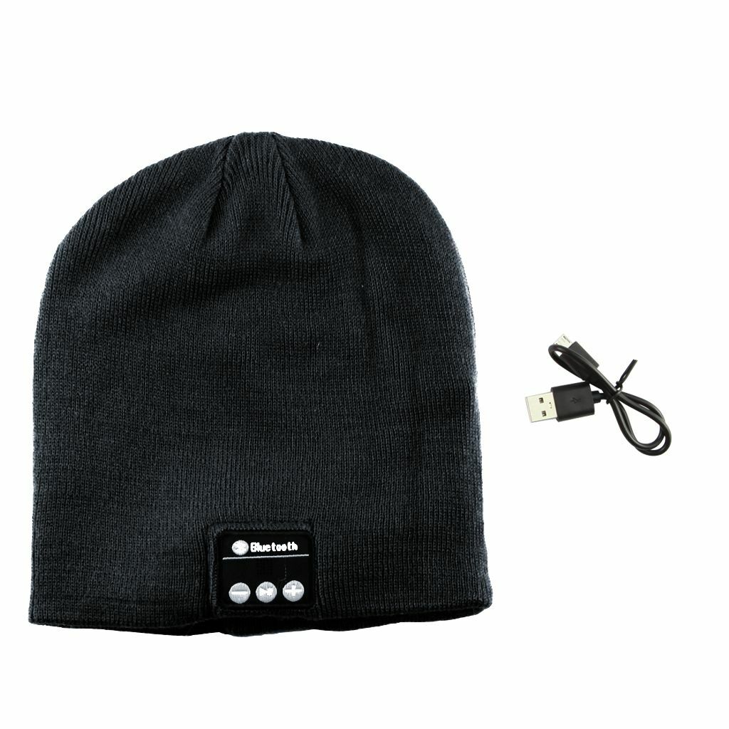 Soft Beanie Hat Warm Headset Headphone Speaker Mic Wireless Bluetooth Smart Cap