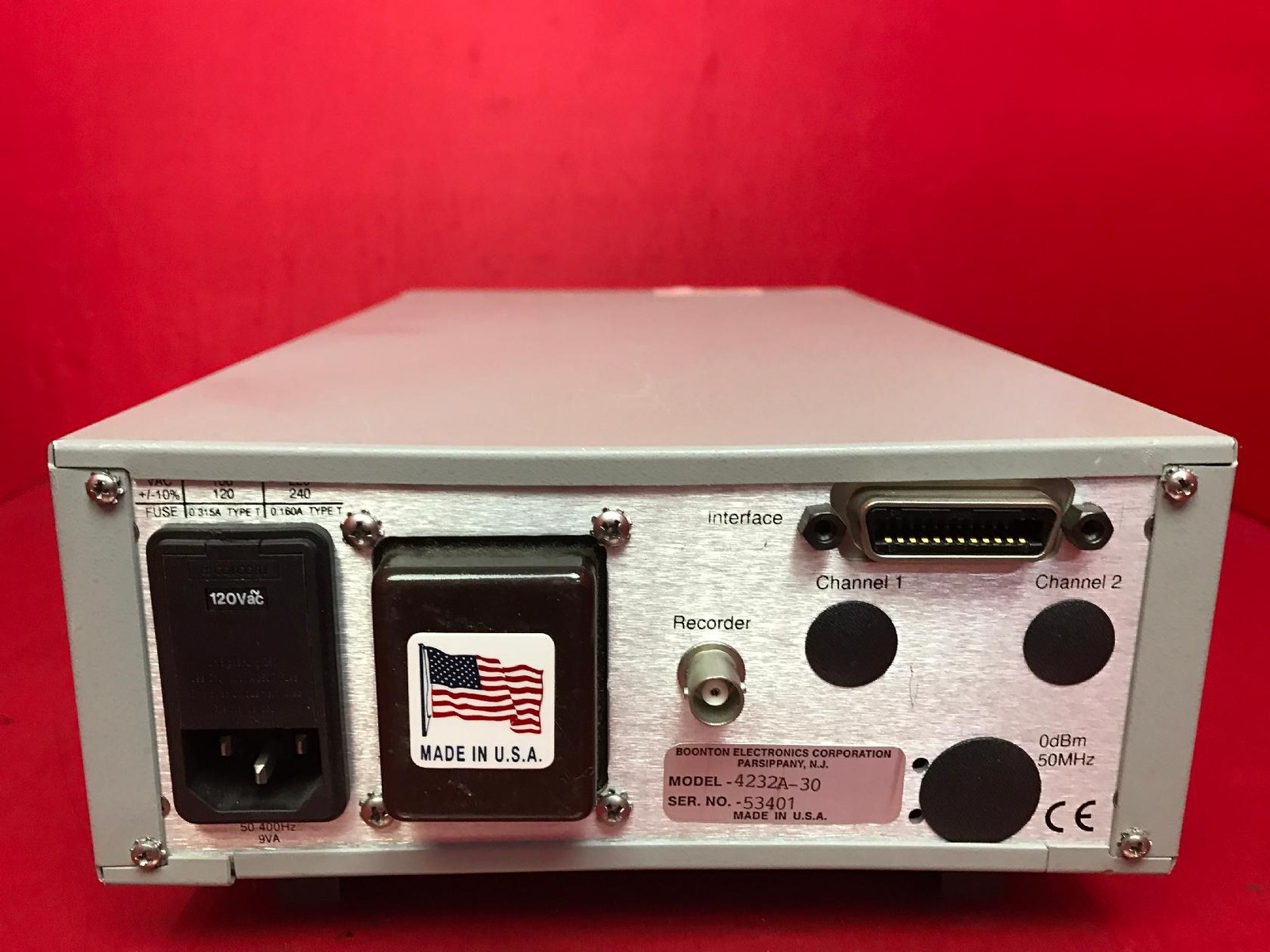 BOONTON 4232A RF Power Meter S/N 53401