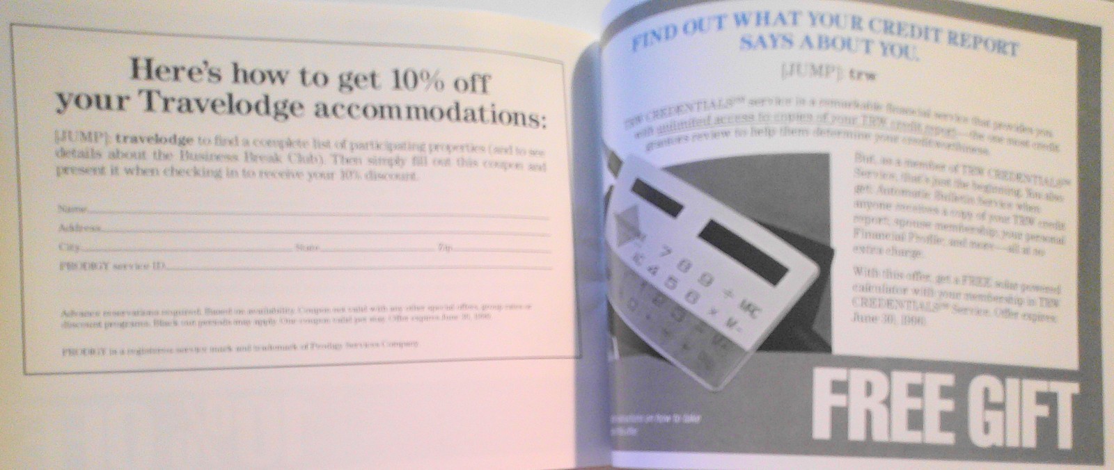 Prodigy Interactive Personal Service Value Pack, 1990 + Shopping Brochure