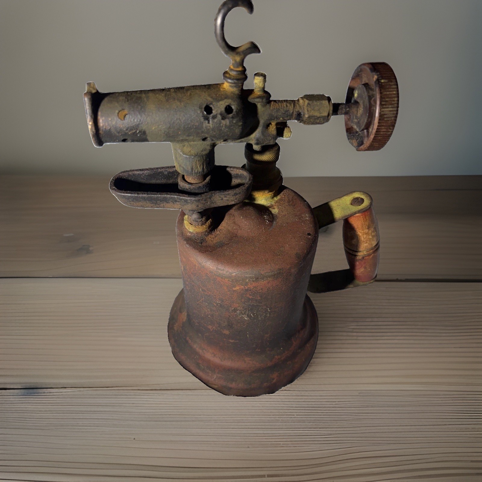 Antique Gasoline Blowtorch, Model 200 - Rustic Industrial Decor