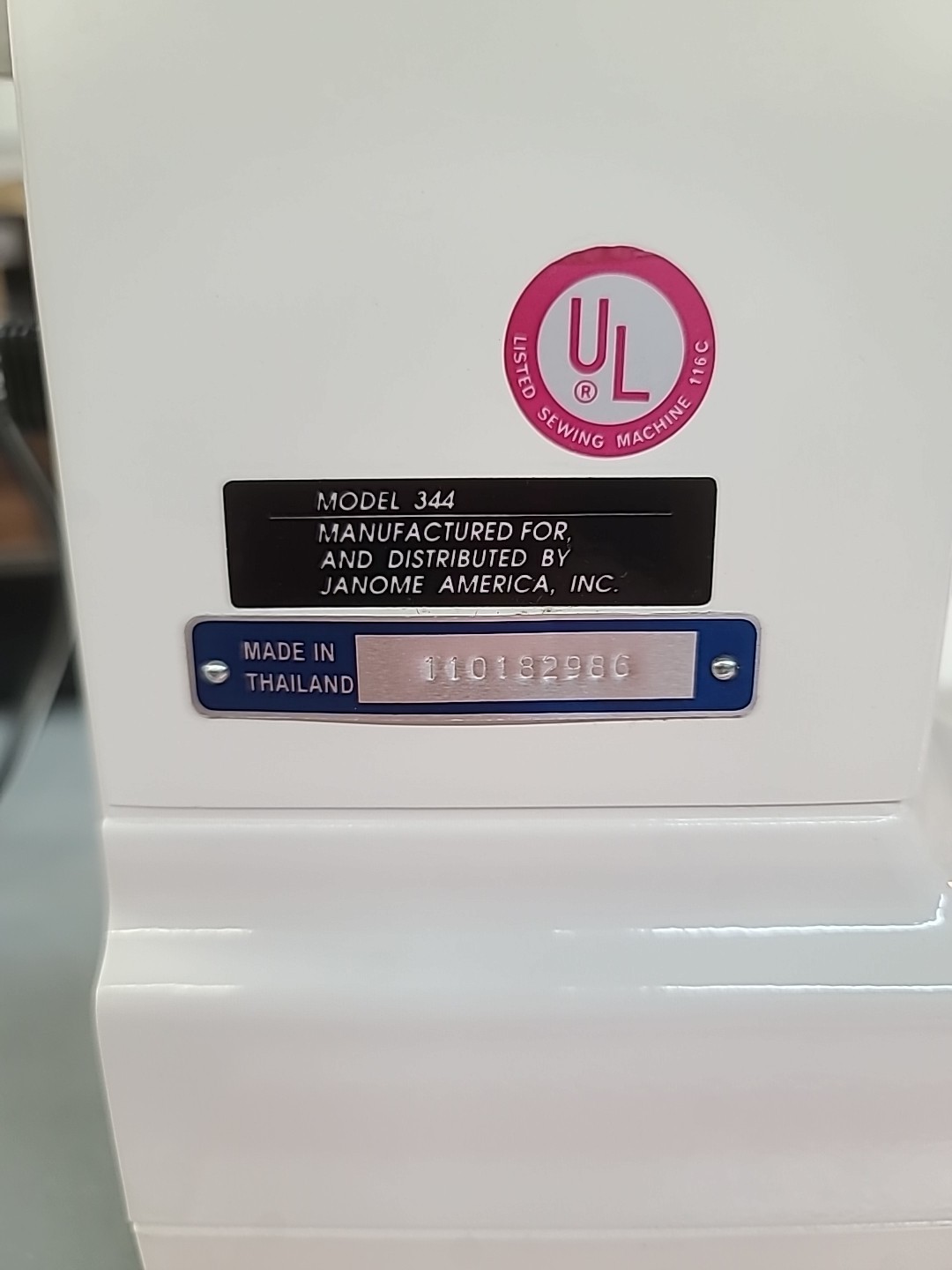 Janome Model 344 Limited Edition Sewing Machine Professionally Serviced "NICE"