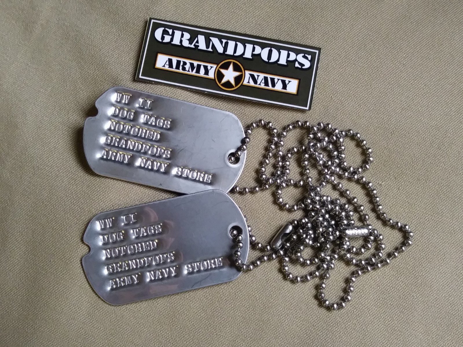 WW2 Customized U.S. Military Dog Tags