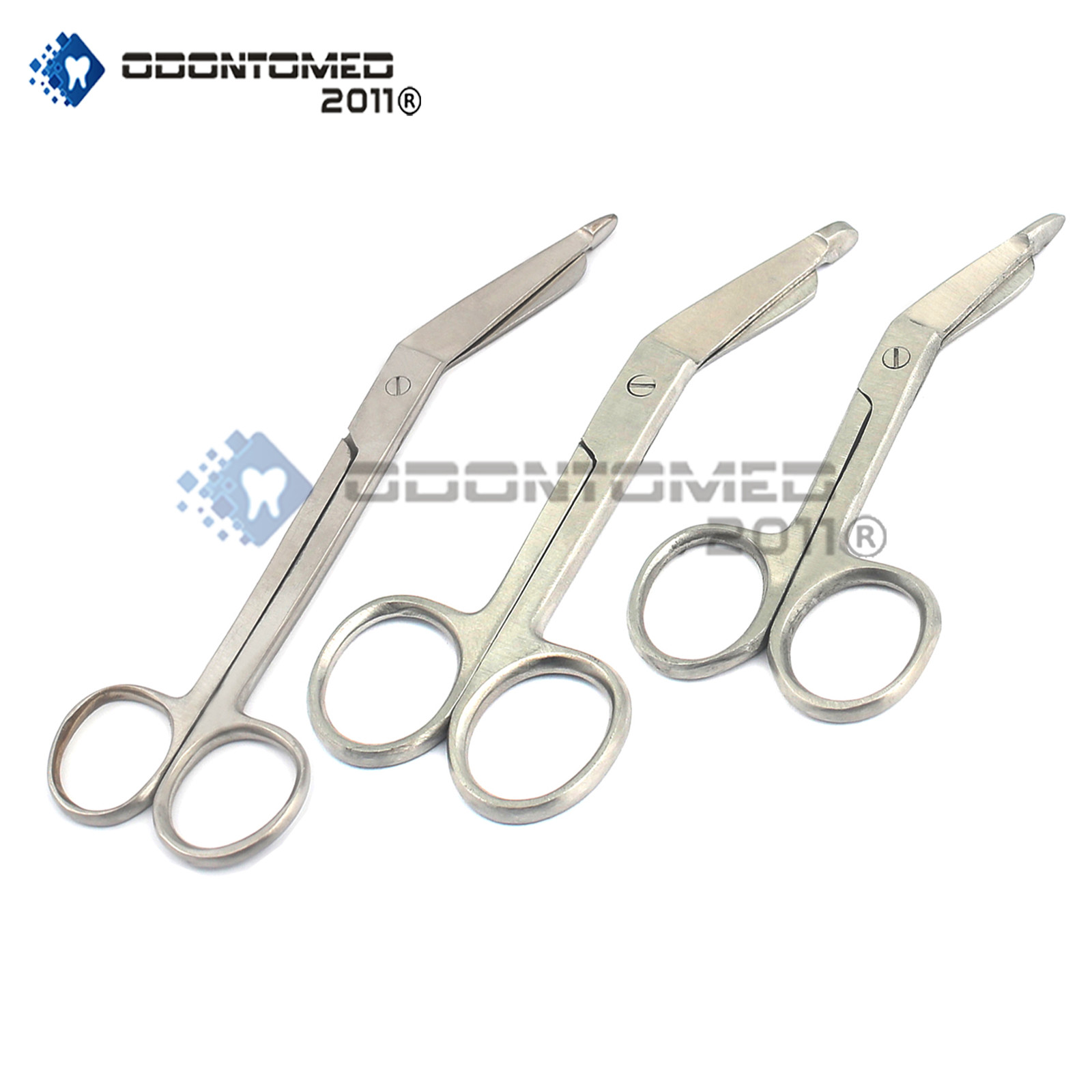 Set Of 3 Pieces Stainless Steel 3.5"+4.5"+7.5" Lister Bandage Scissors Surgical