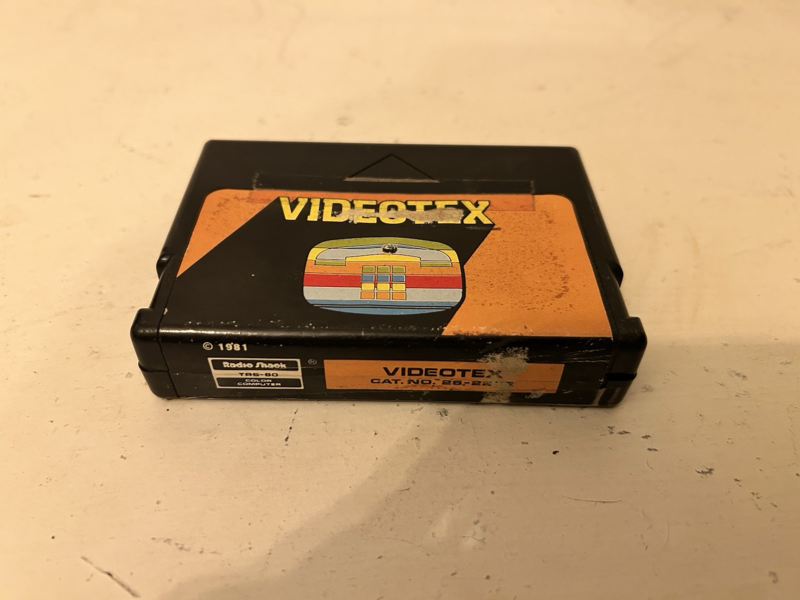 TRS-80 Videotex Radio Shack TandyColor Computer cartridge - TESTED