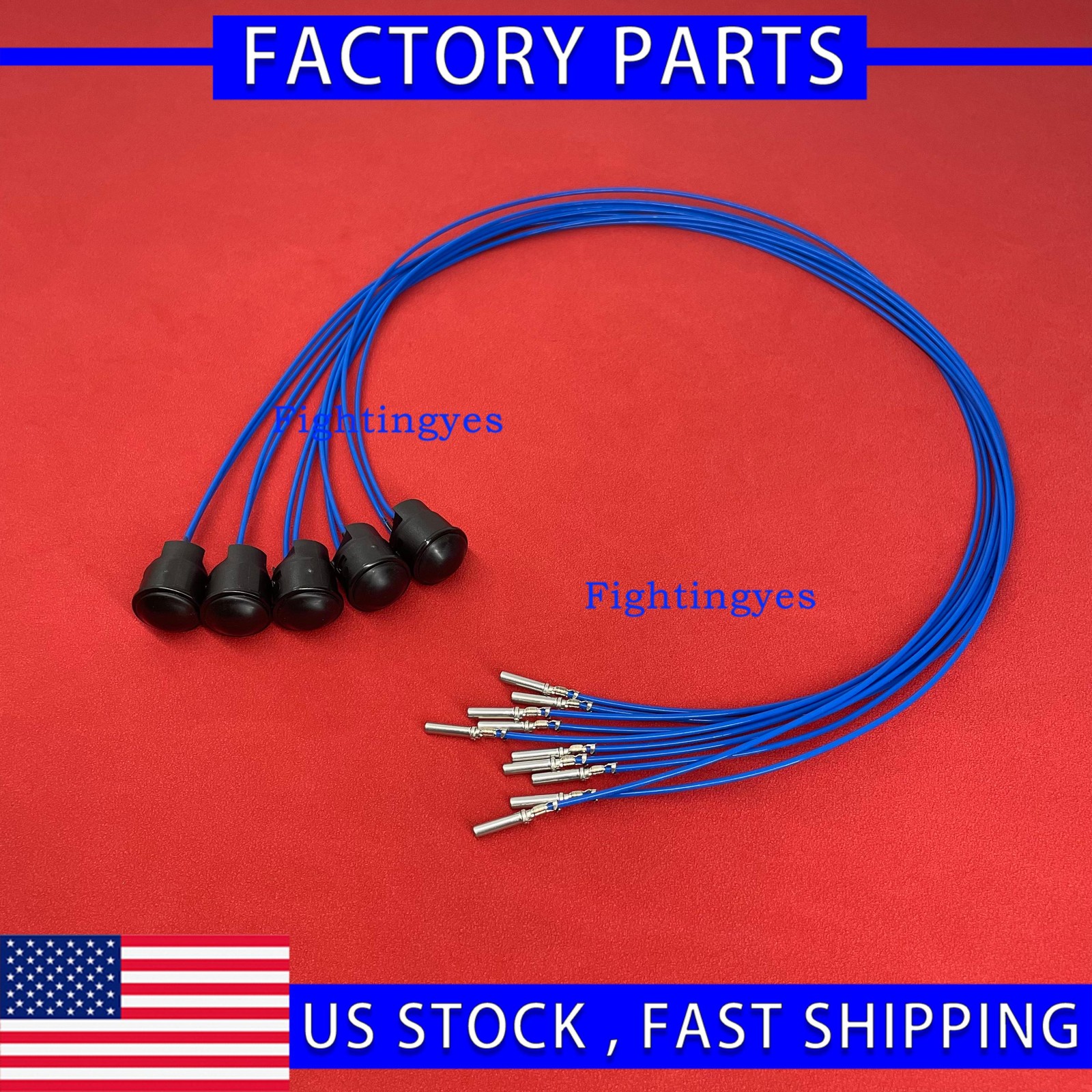 5x Joystick Handle Push Button 2-Line Black For CAT 320GC 352GC 350 336GC 330GC