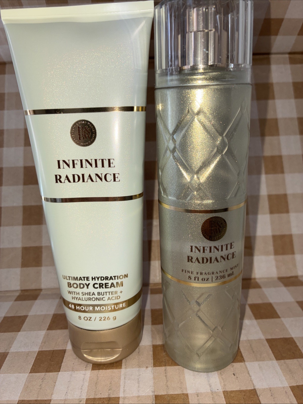 BATH AND BODY WORKS Infinite Radiance Body Cream And Frag Mist