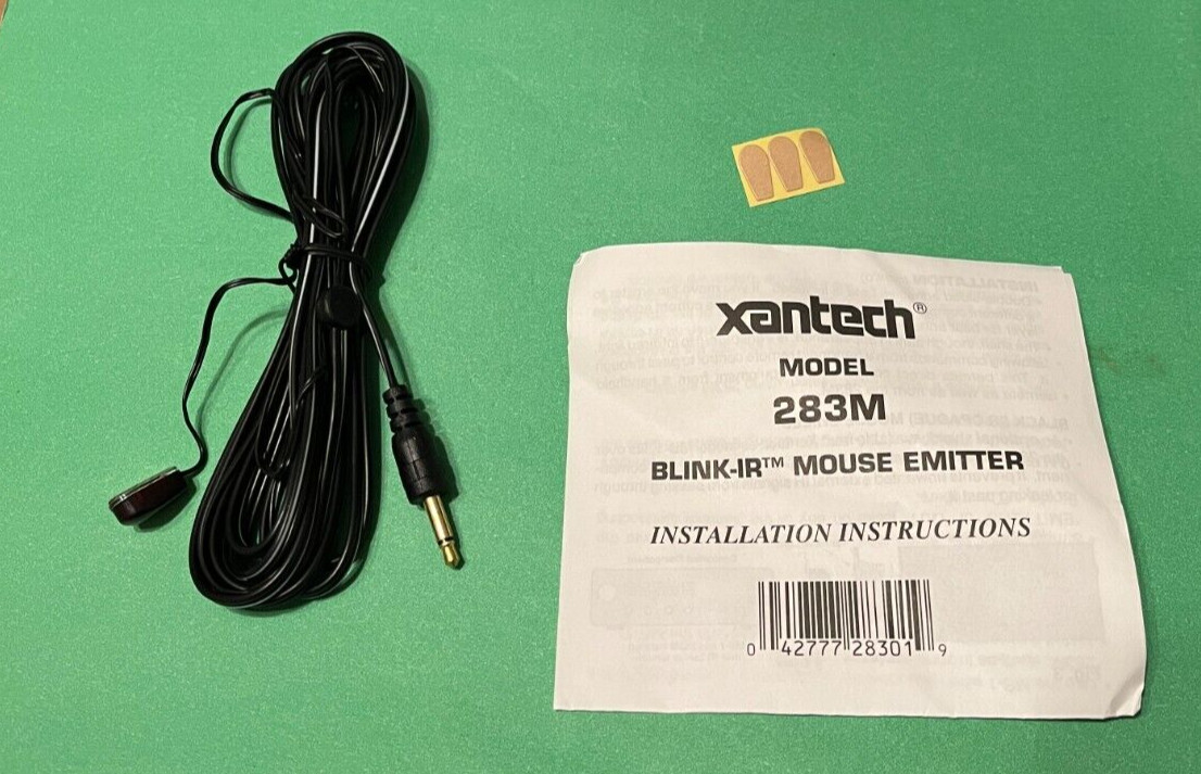 Xantech 283M Blink-IR Mouse Emitter.  NOS