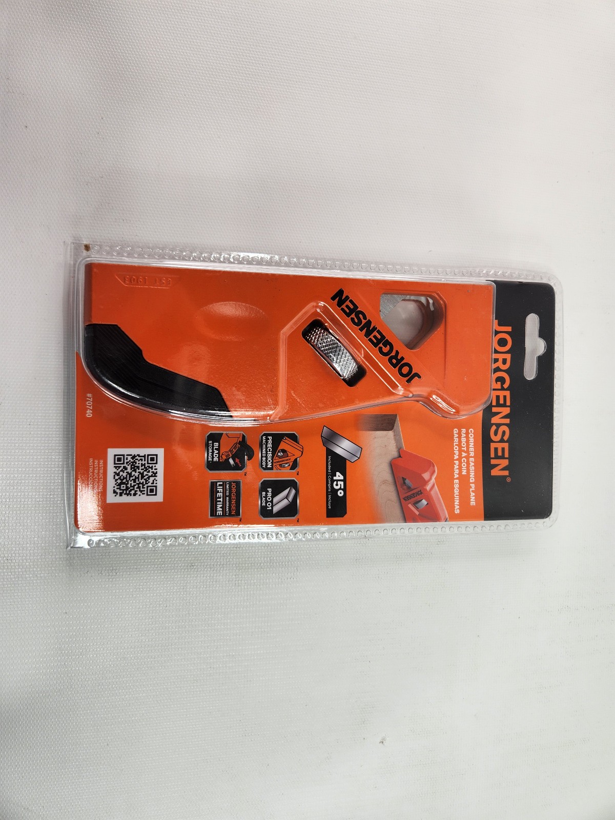 Jorgensen 6.5" Corner Easing Plane 70740 precision adjustment high-grade - New
