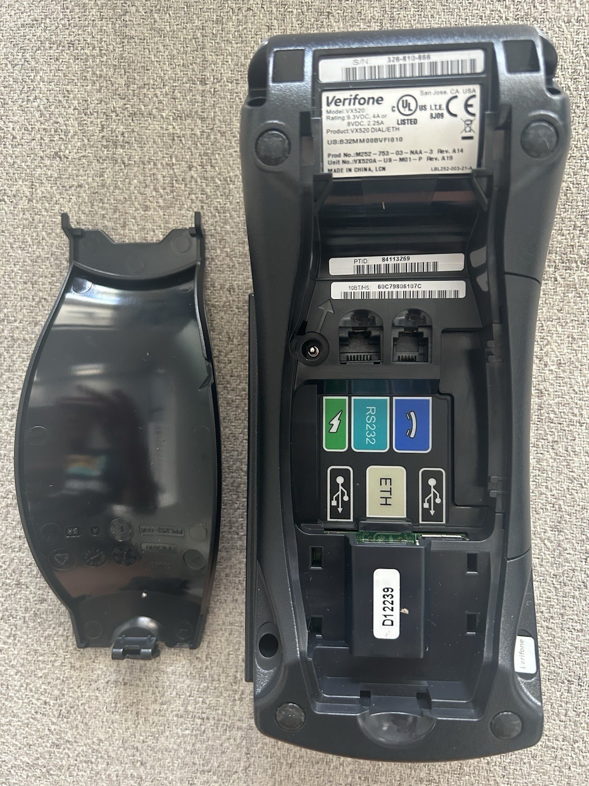 Verifone VX520 VX 520 Credit Card Machine Terminal Reader Tested