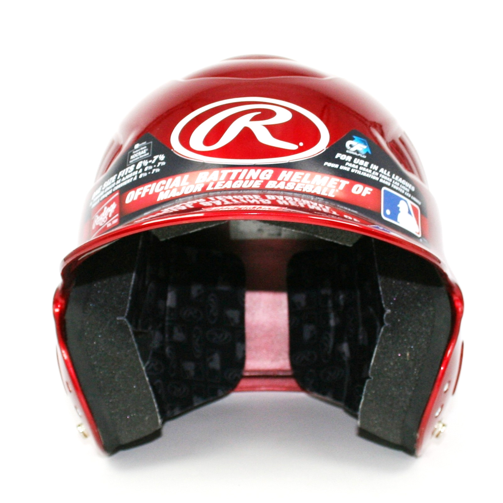 Rawlings Official Batting Helmet RED One Size Fits 6.5-7.5 Coolflo Molded