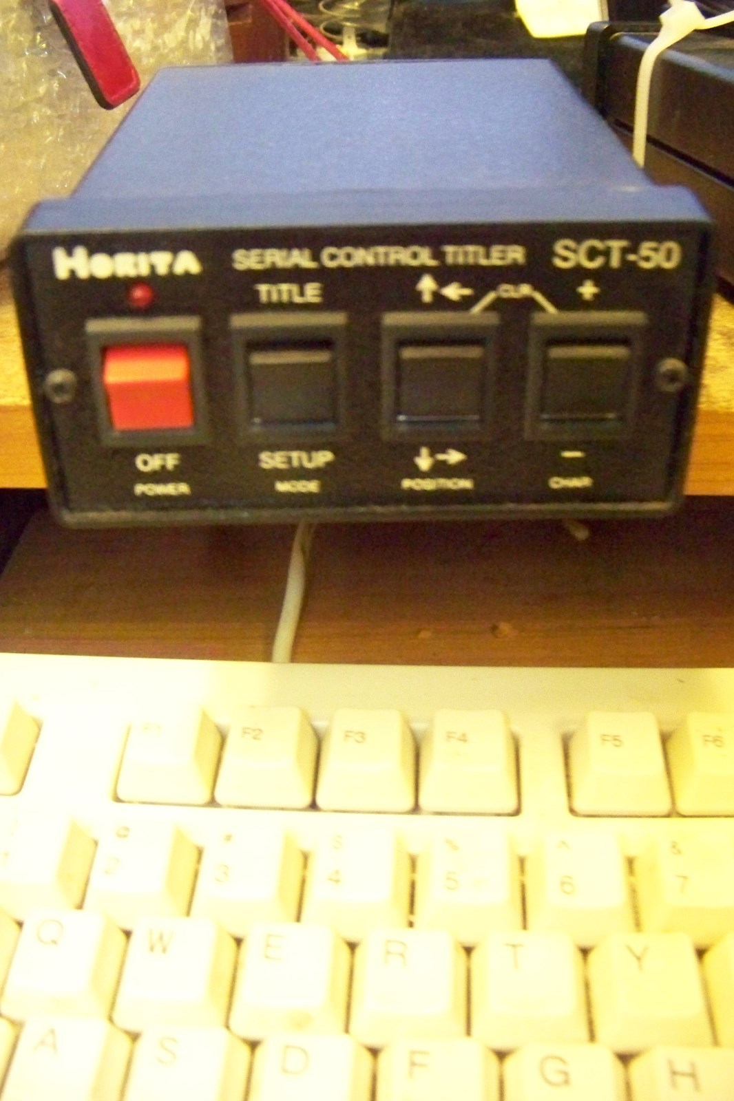 Horita SCT-50 Character Generator Time/Date Stamp Serial Control - no power cord