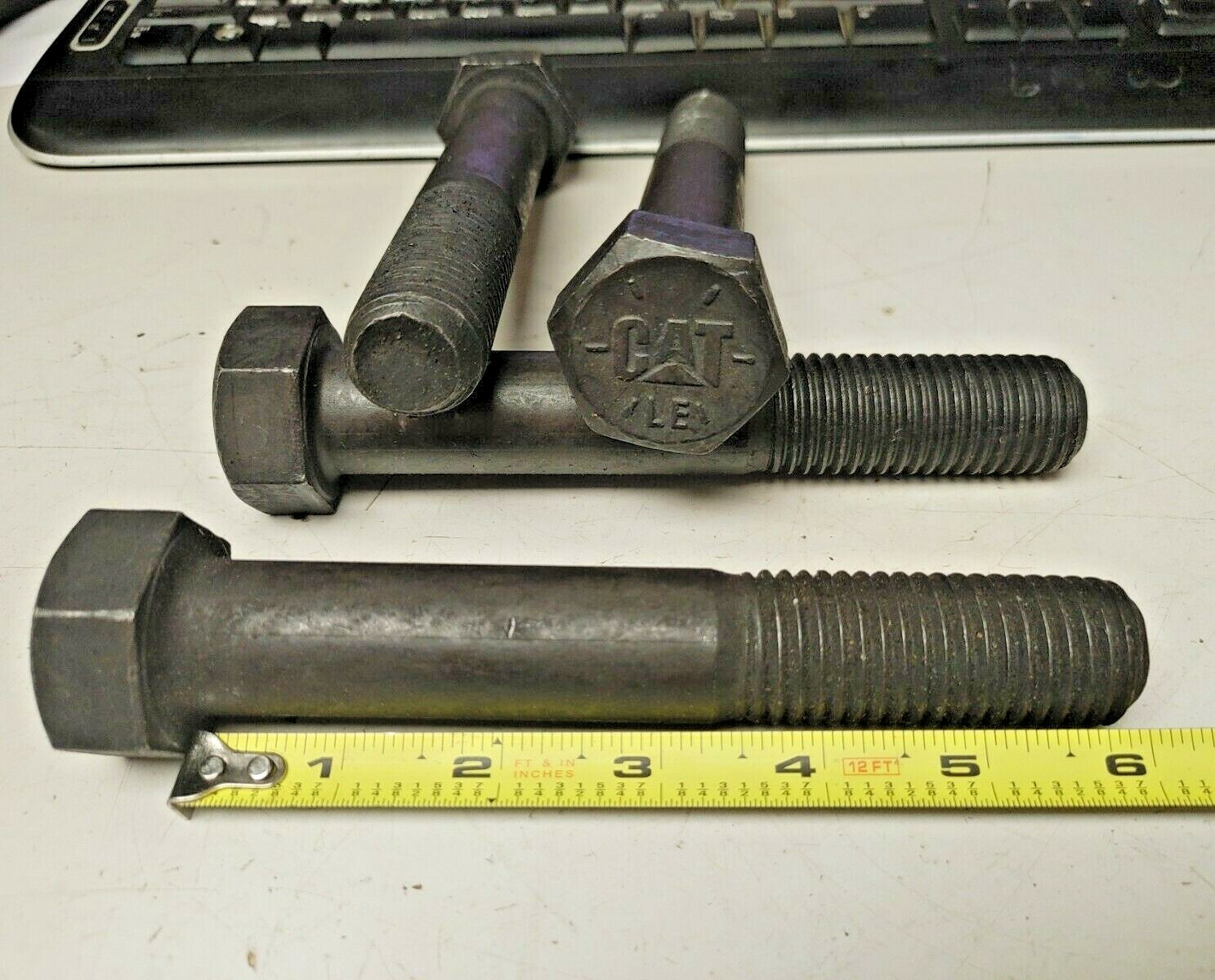 5 ~ OEM CAT Hex Head Bolt - Grade 8 - 6" Length 1" Standard Threads