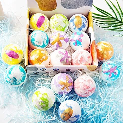 Bubbles Bath Bombs Gift Set 9 Large Organic Natural Handmade Bath Spa Relaxing