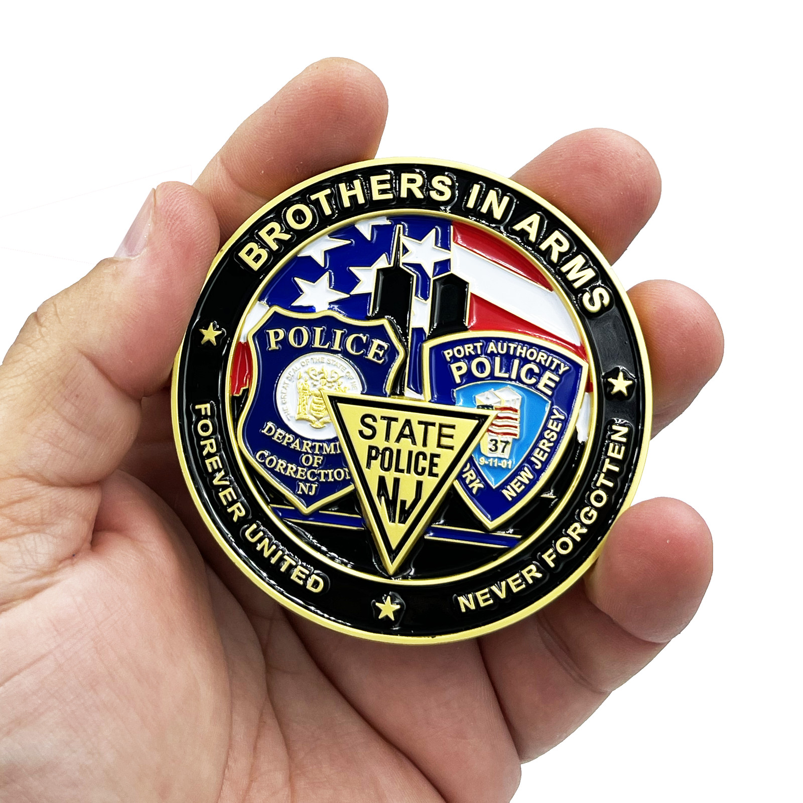 BL9-011 NY NJ Police State Trooper Corrections 9/11 20th Anniversary Commemorati