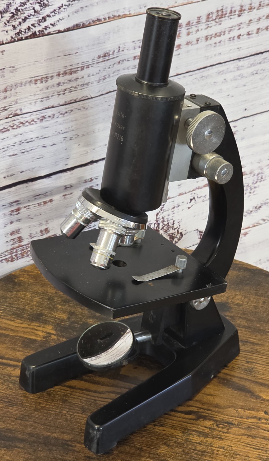 Wolfe Wetzlar Nr. 31216 Microscope Vintage