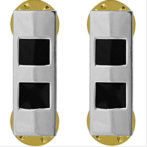 Genuine U.S. ARMY RANK INSIGNIA: WARRANT OFFICER 2 - NICKEL PLATED