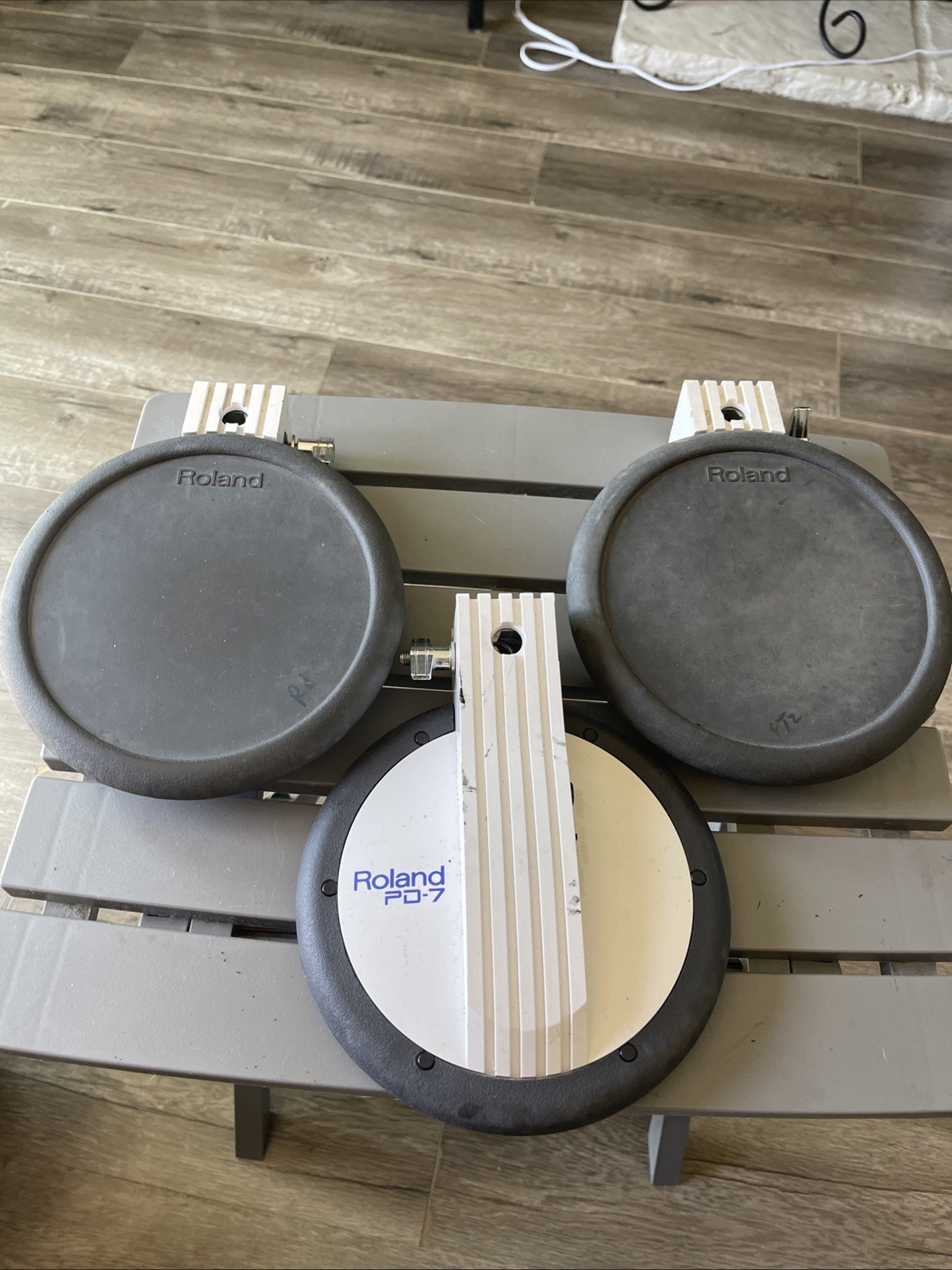 ROLAND PD - 7 (Lot of 3) DUAL TRIGGER ELECTRONIC DRUM PAD