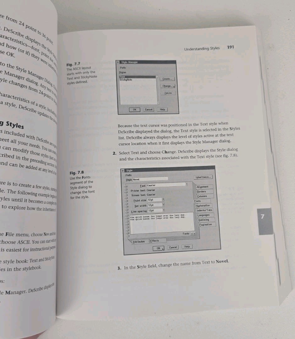 Describe Word Processor Version 5 User's Guide Vintage Softcover