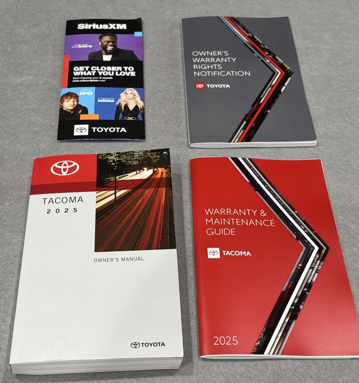 2025 Toyota Tacoma Owners Manual Set NEW Limited SR5 TRD Pro Trail Off Sport 25