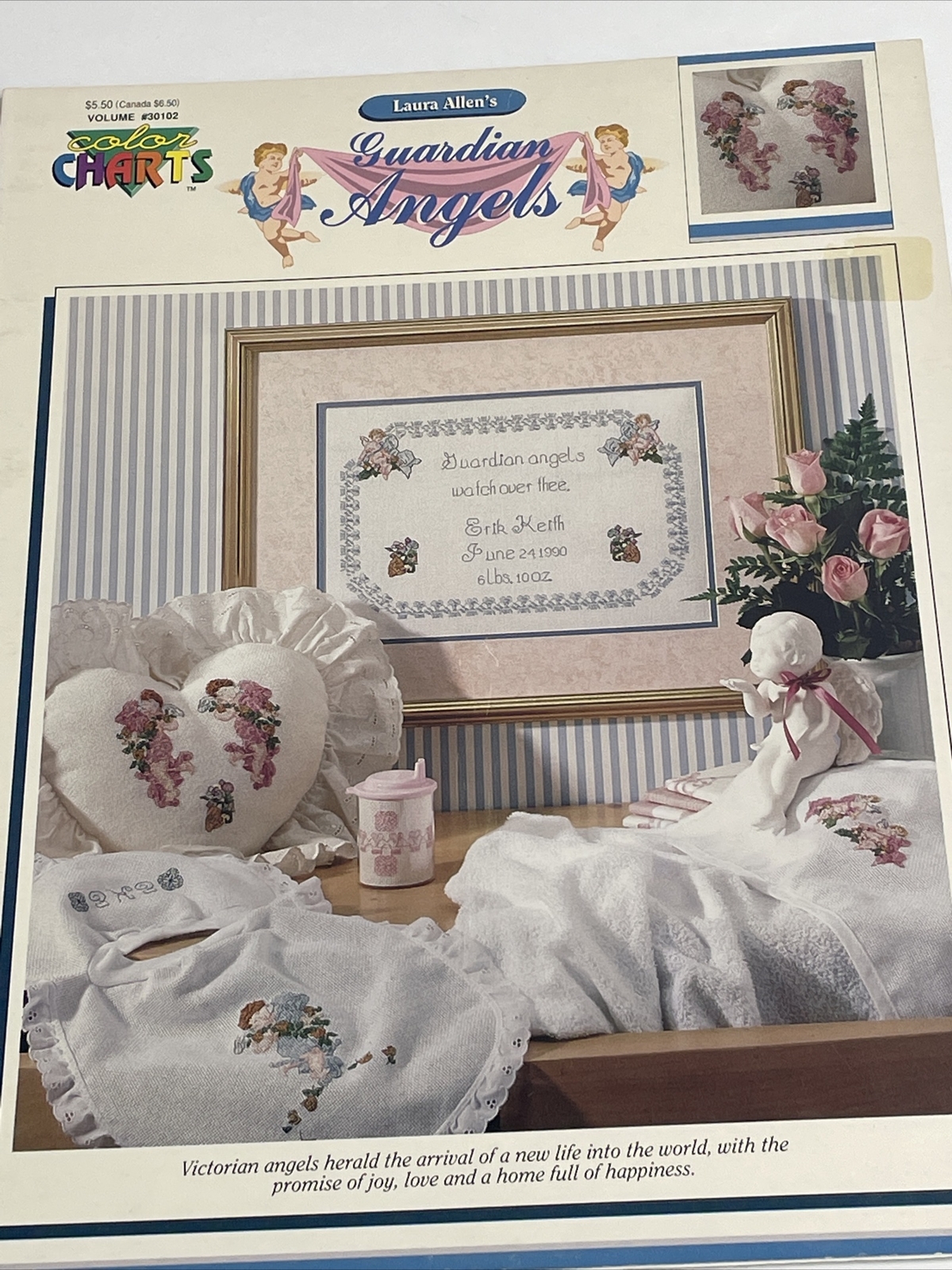 Color Charts Laura Allen's  Guardian Angels Cross Stitch Pattern