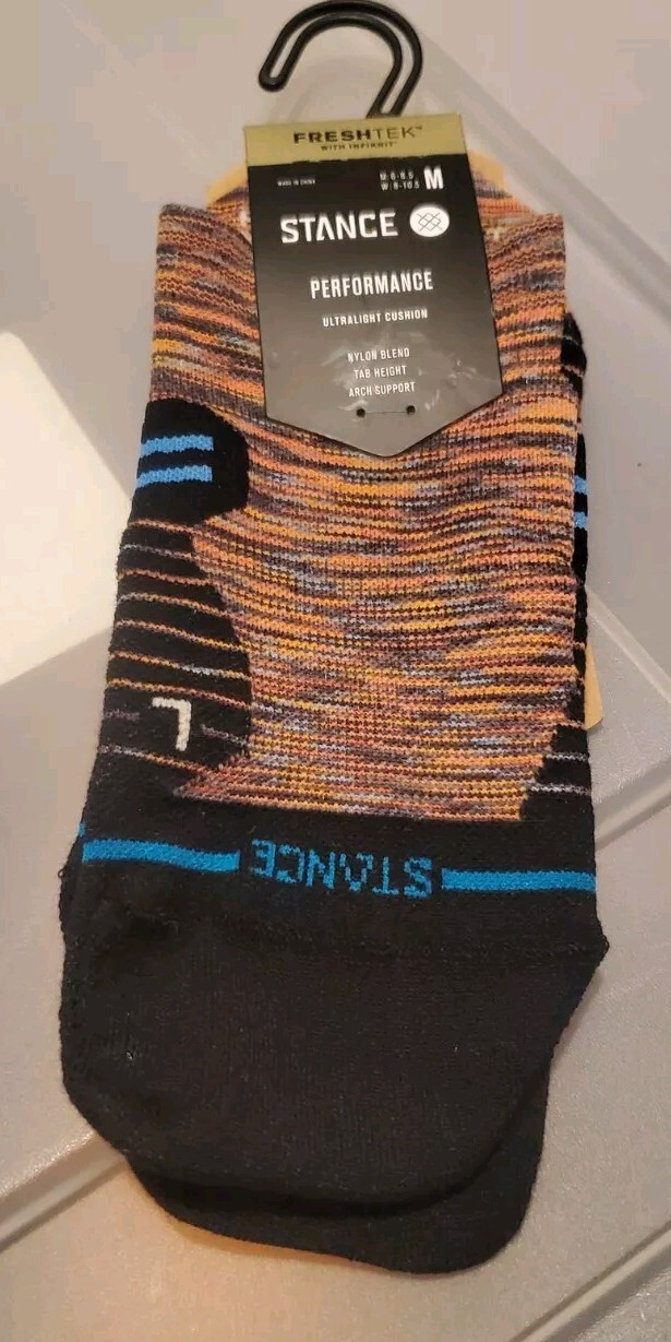 Men's Stance Performance FreshTek Cautionary Tab Socks - MED 6 - 8.5