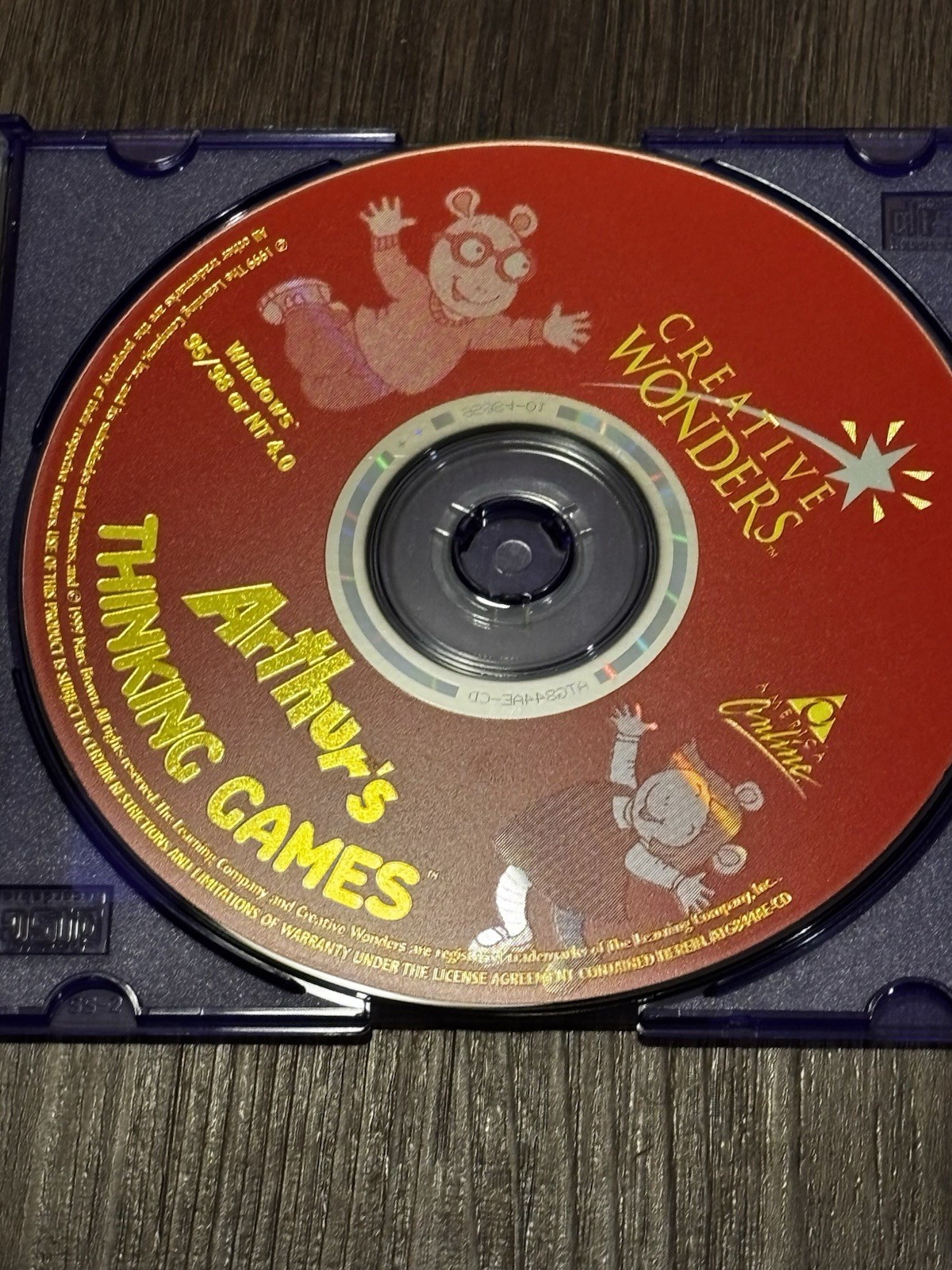 Arthur's Thinking Games User Guide CD-ROM PC Windows (1999, Creative Wonders)