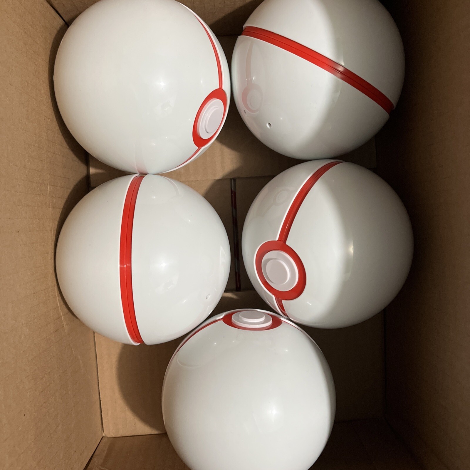 Lot Of 5 Empty Pokemon Poke Ball  Premier Deck-Holder Fresh Out Of The Box