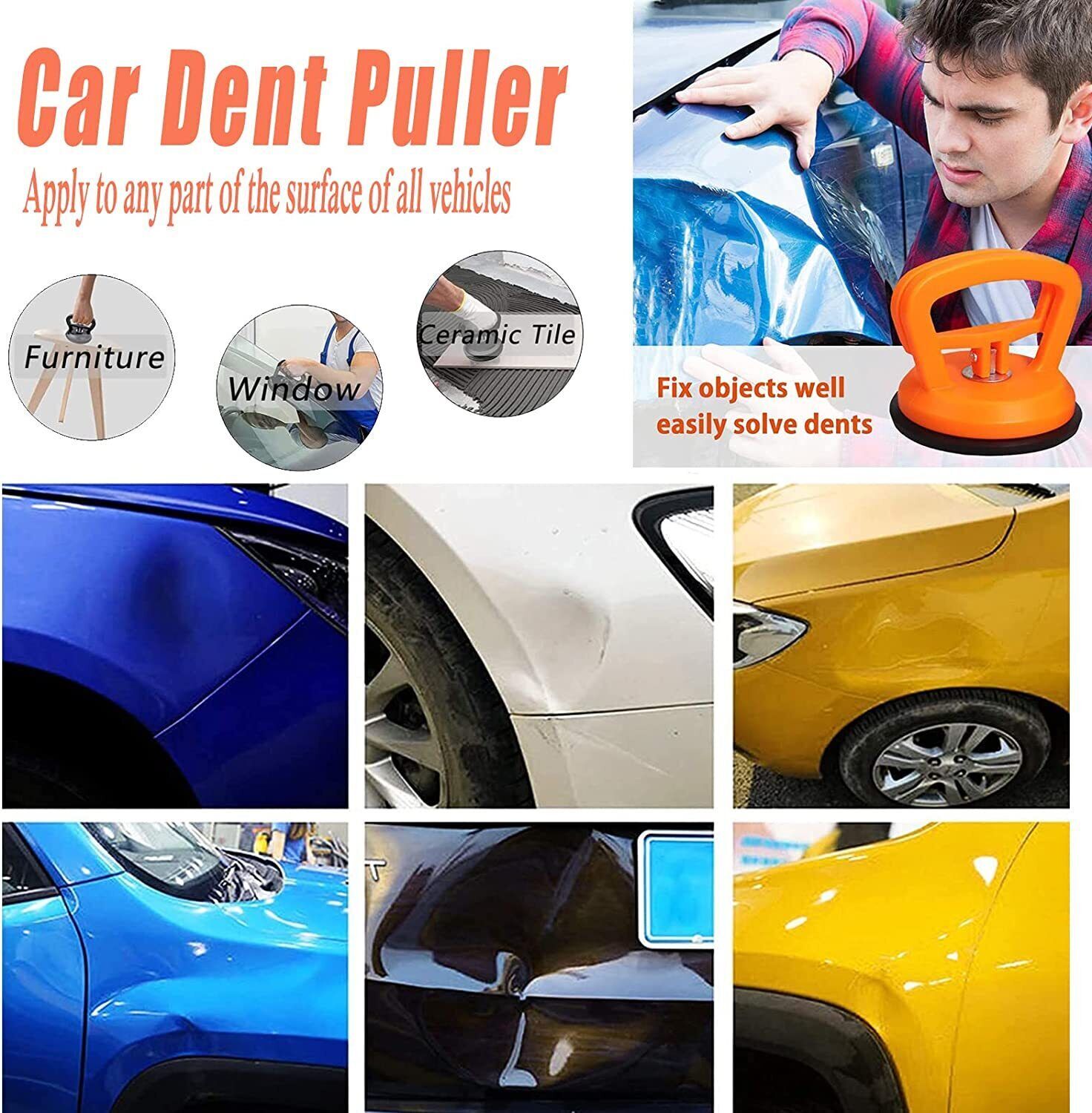 118X Universal Car Dent Paintless Repair Kits Tools Puller Push Rods Removal Bod