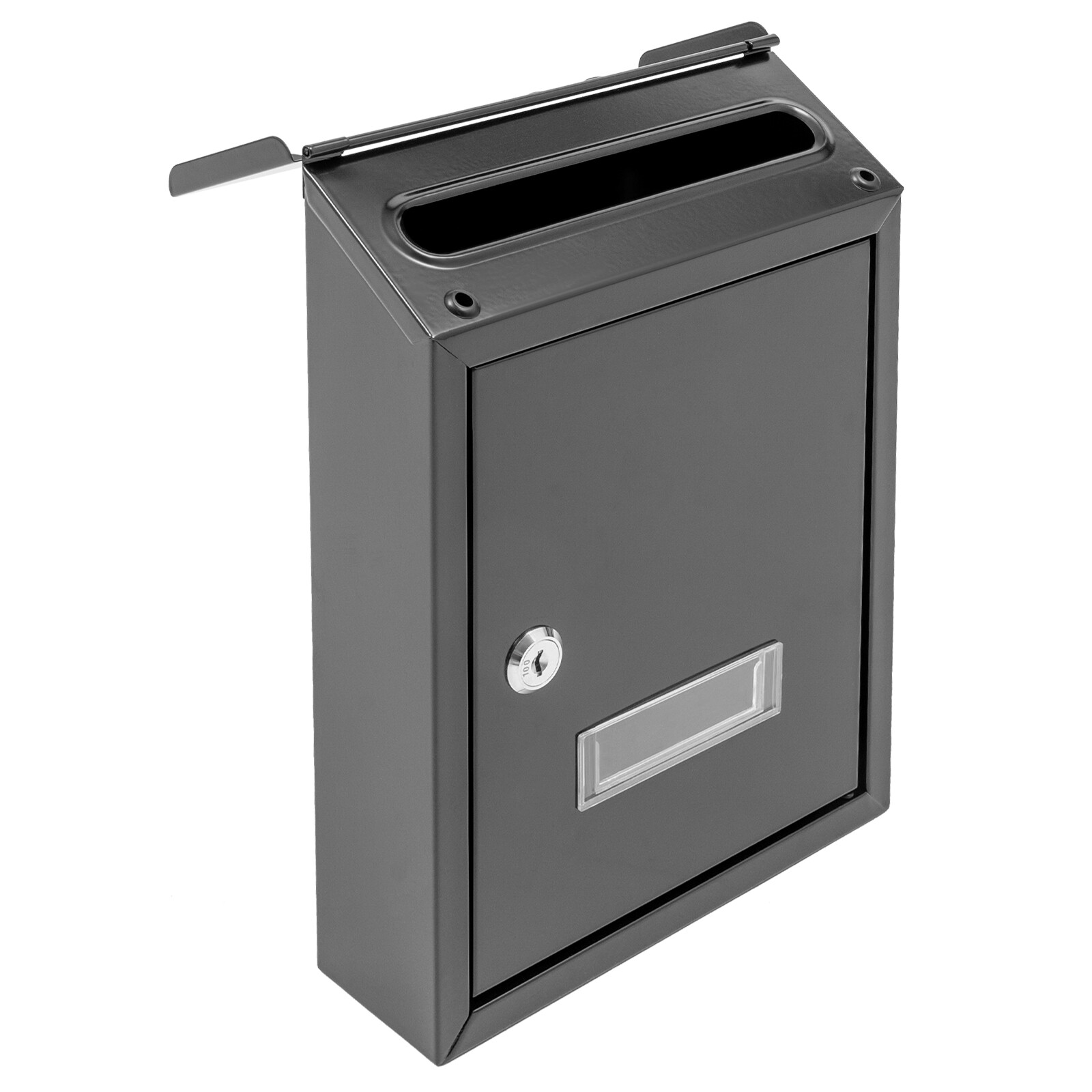 Large Drop Box Wall Mounted Mailbox Outdoor Home Office Letter Post Box Lockable