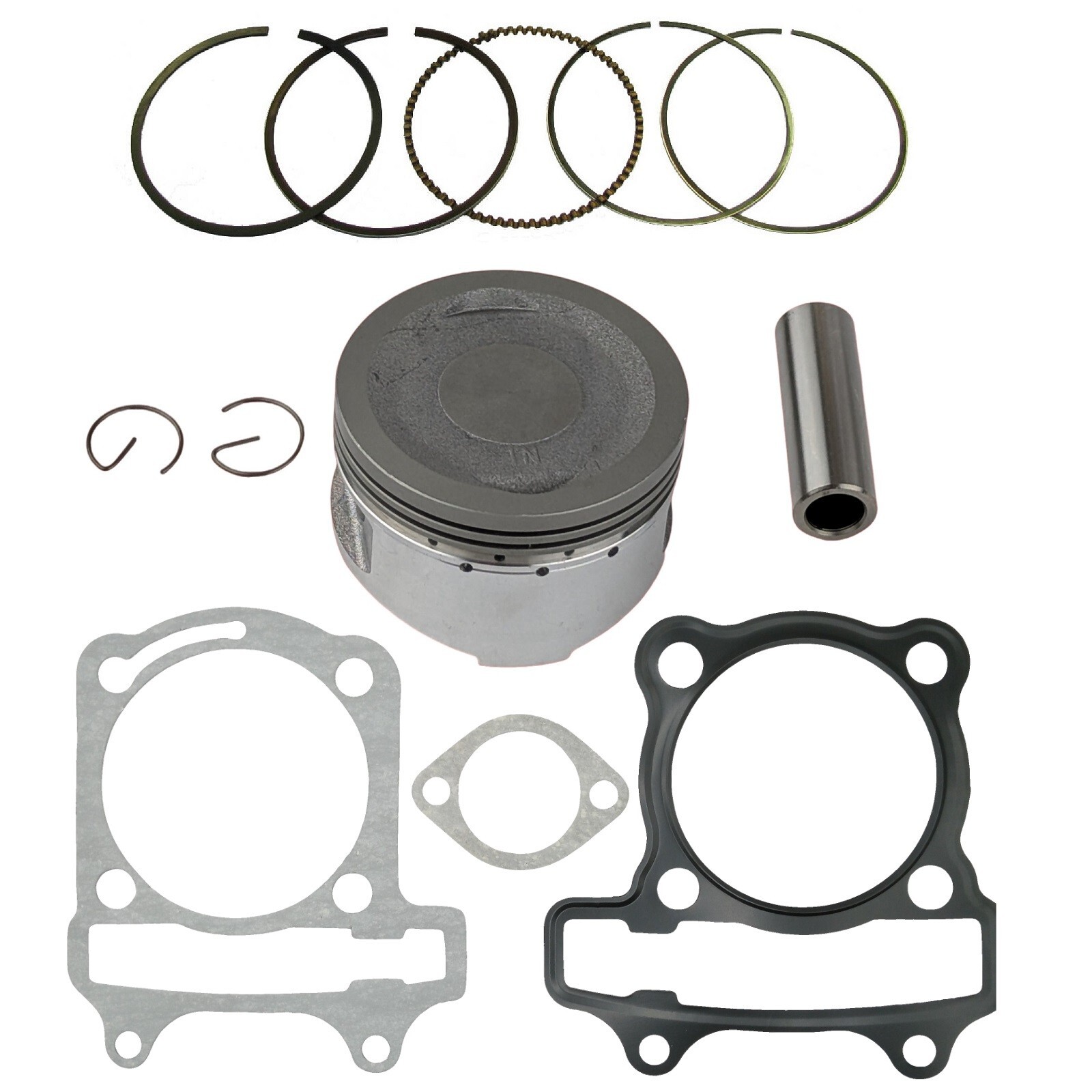 63mm Piston Ring & Gasket Kit for 200cc GY6B Engine 1P63QML Dirt Bikes Go Kart