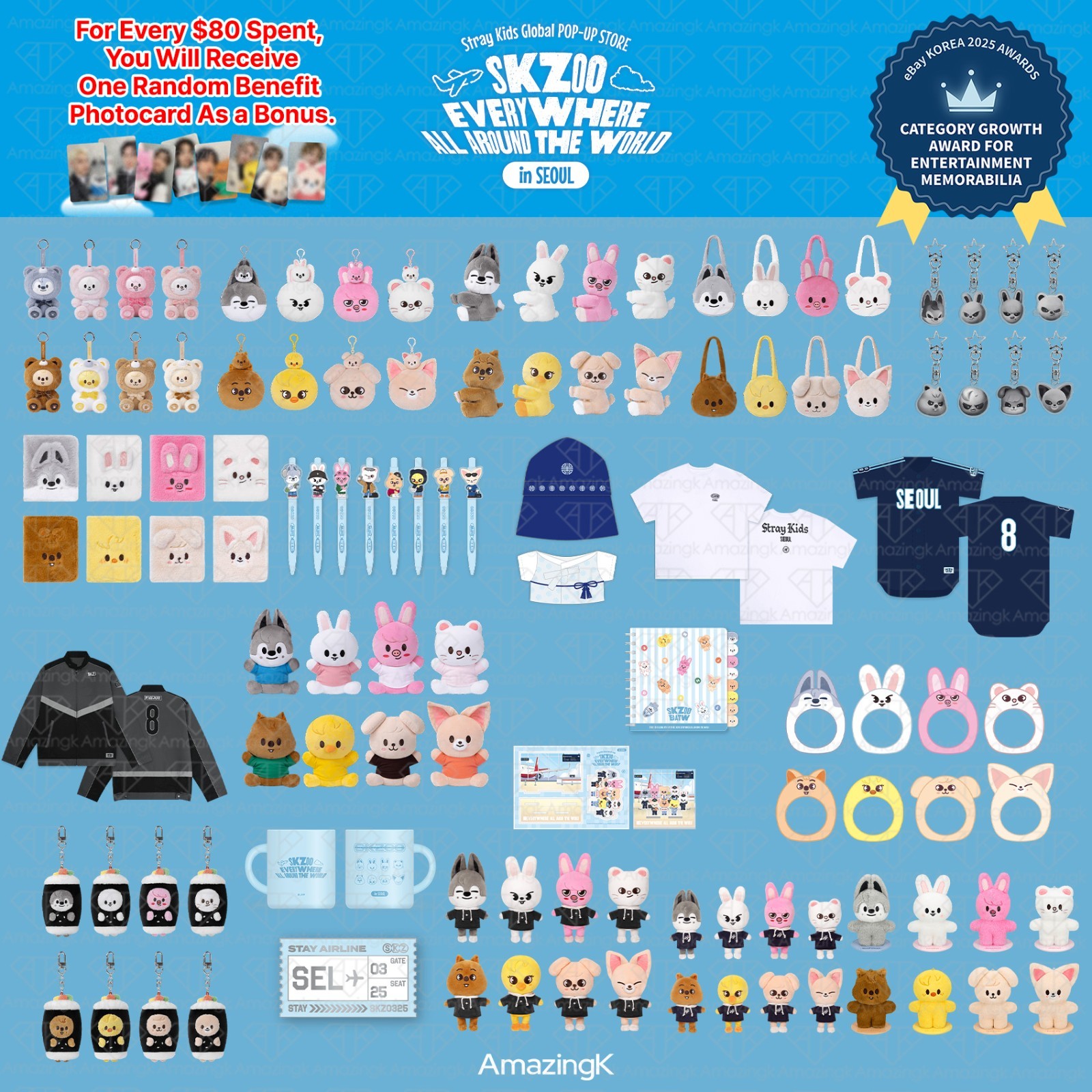[PreSale] STRAY KIDS POP-UP STORE SKZOO Everywhere All Around The World MD