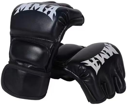 Boxing Gloves, Half Finger Gloves Kickboxing Gloves, MMA Punching Bag Gloves