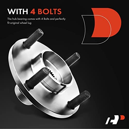 Front Wheel Bearing and Hub Assembly Compatible with Ford Focus 2000-2011,