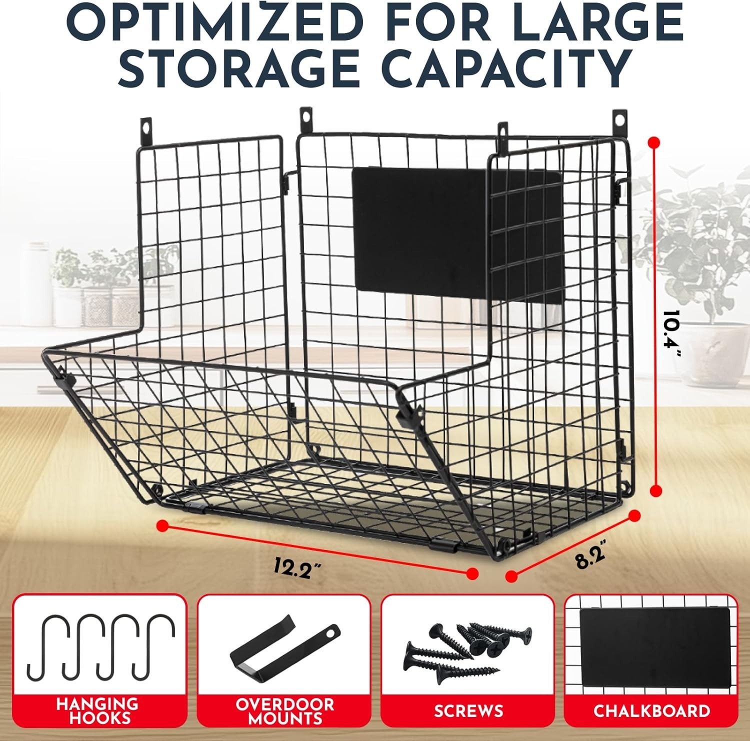 Multifunctional Wall Hanging 3-Tier Baskets - Durable Kitchen Storage Solution