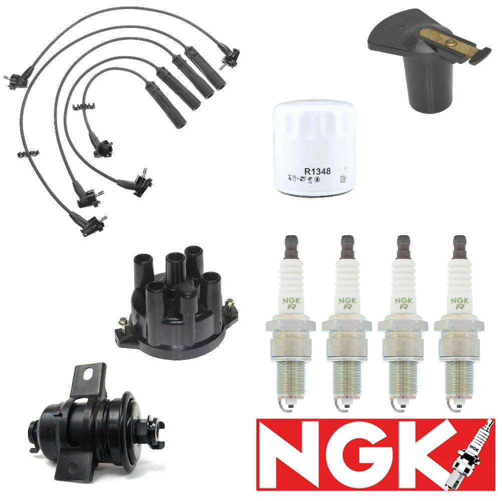 Tune Up Kit Filters Cap Wire Plugs For TOYOTA PICKUP L4 2.4L; To 11/95 1993-1995