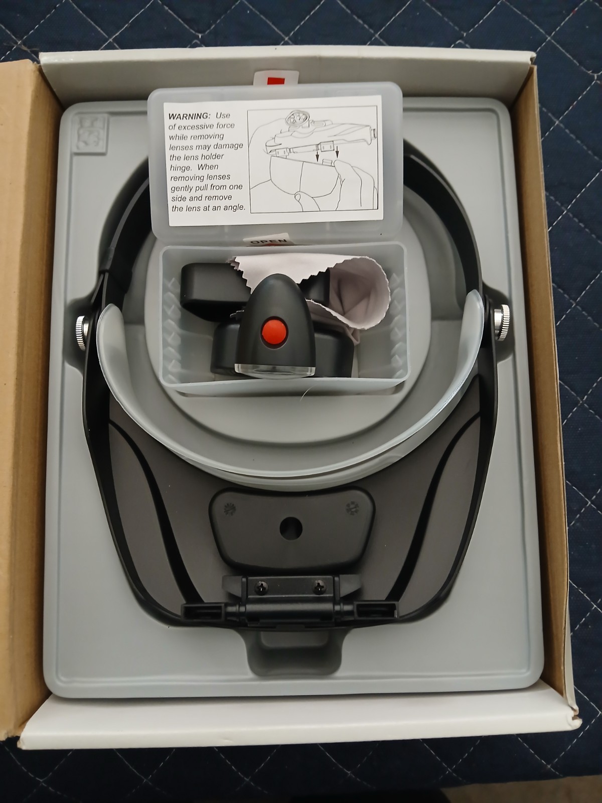 Carson Optical Pro Series MagniVisor LED Lighted Head Visor Magnifier CP-60