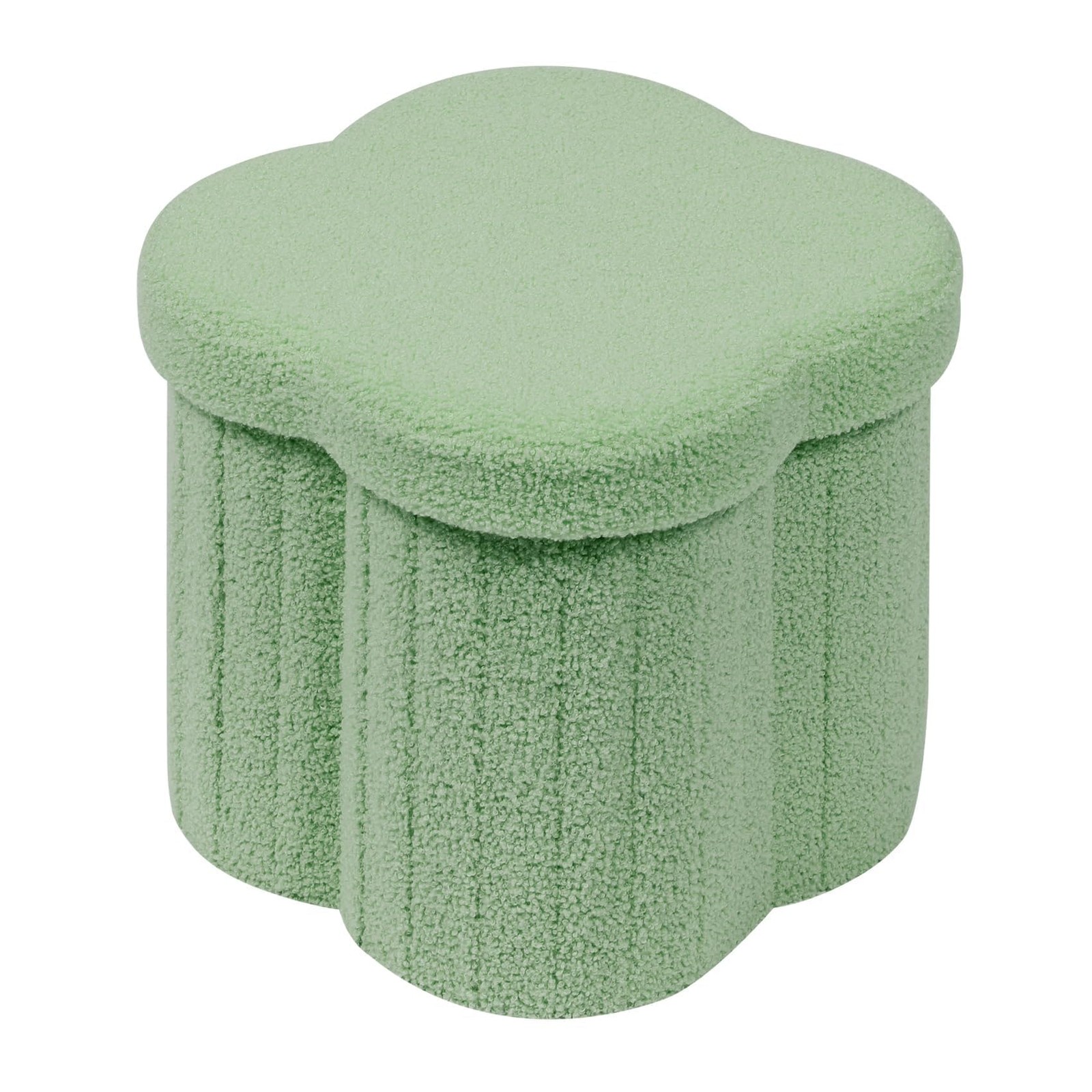 Storage Ottoman Cube, Flowers Shaped Ottomans with Storage Foot Stool Footres...