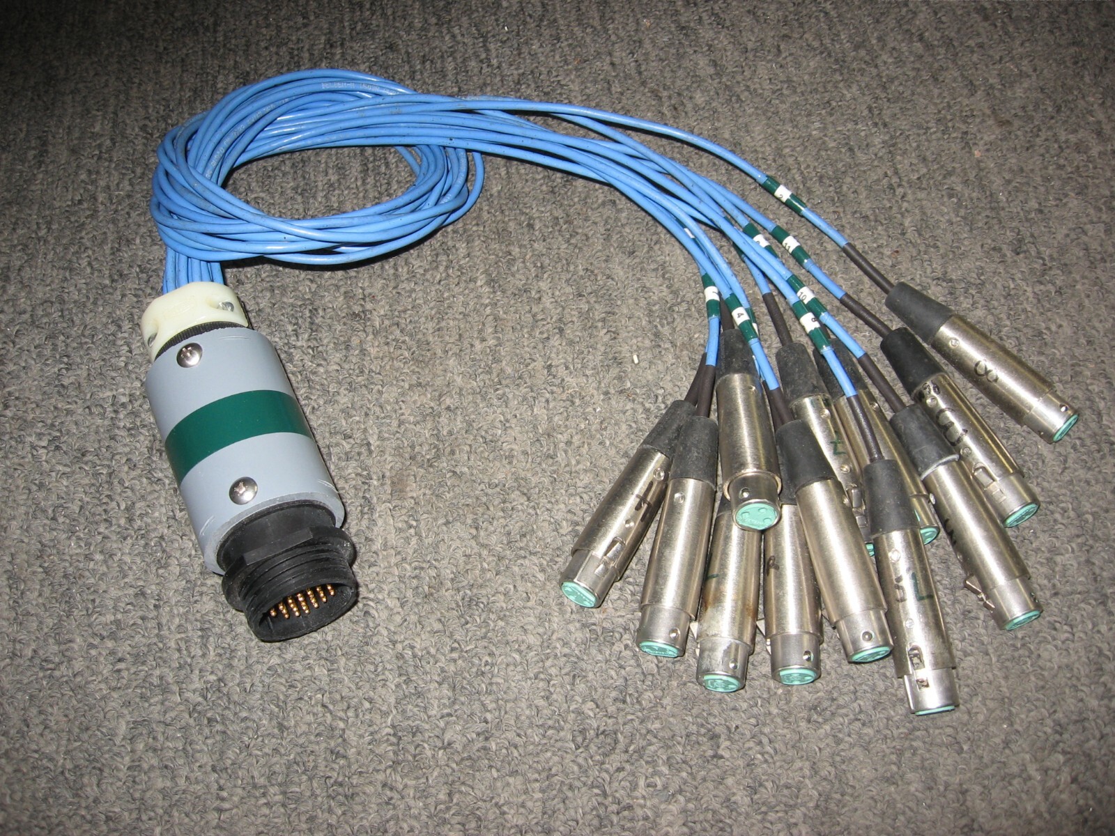 CPC  12 way  "FAN -" IN " 12 line breakout for custom snake system 3' long