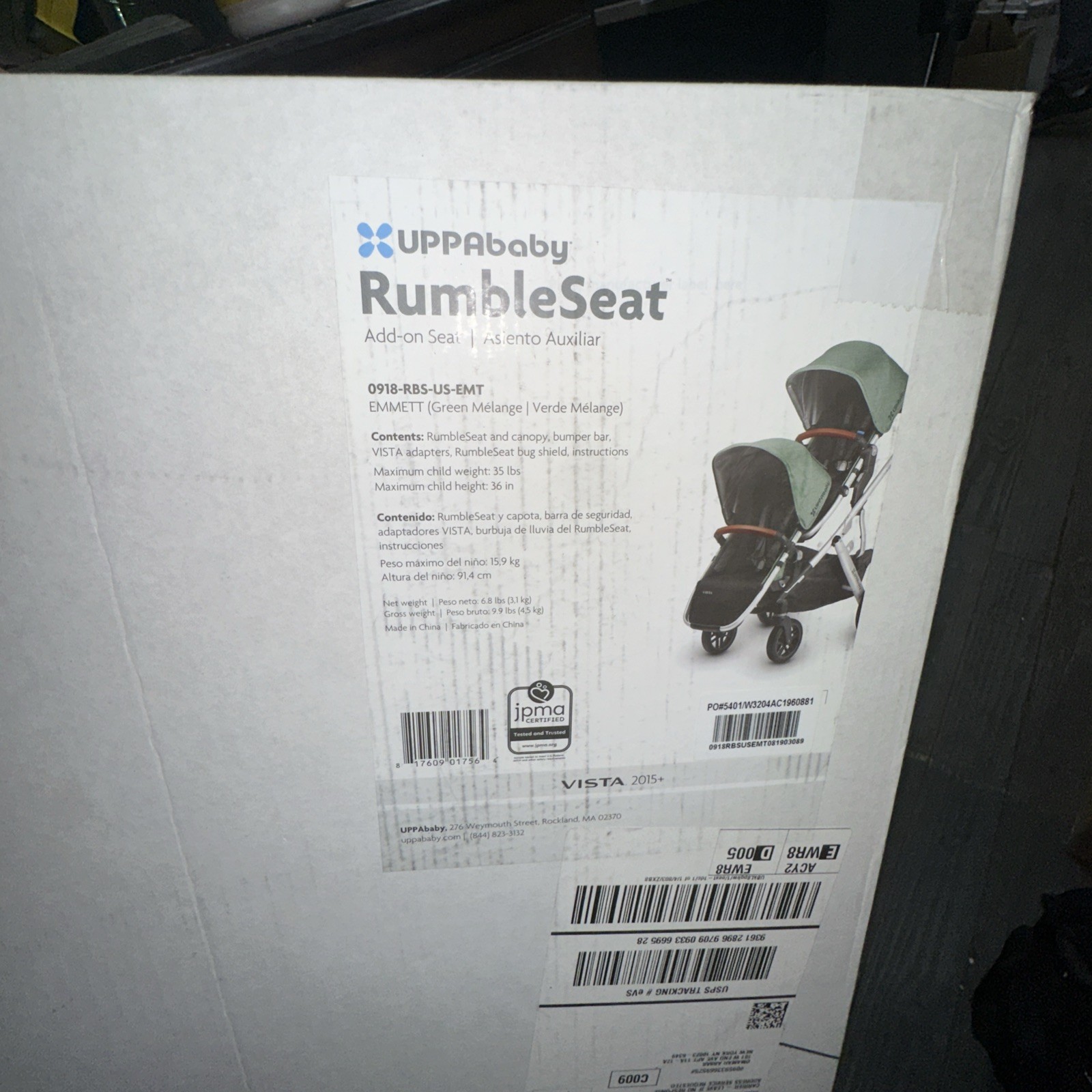 Uppababy Vista v2 stroller Green