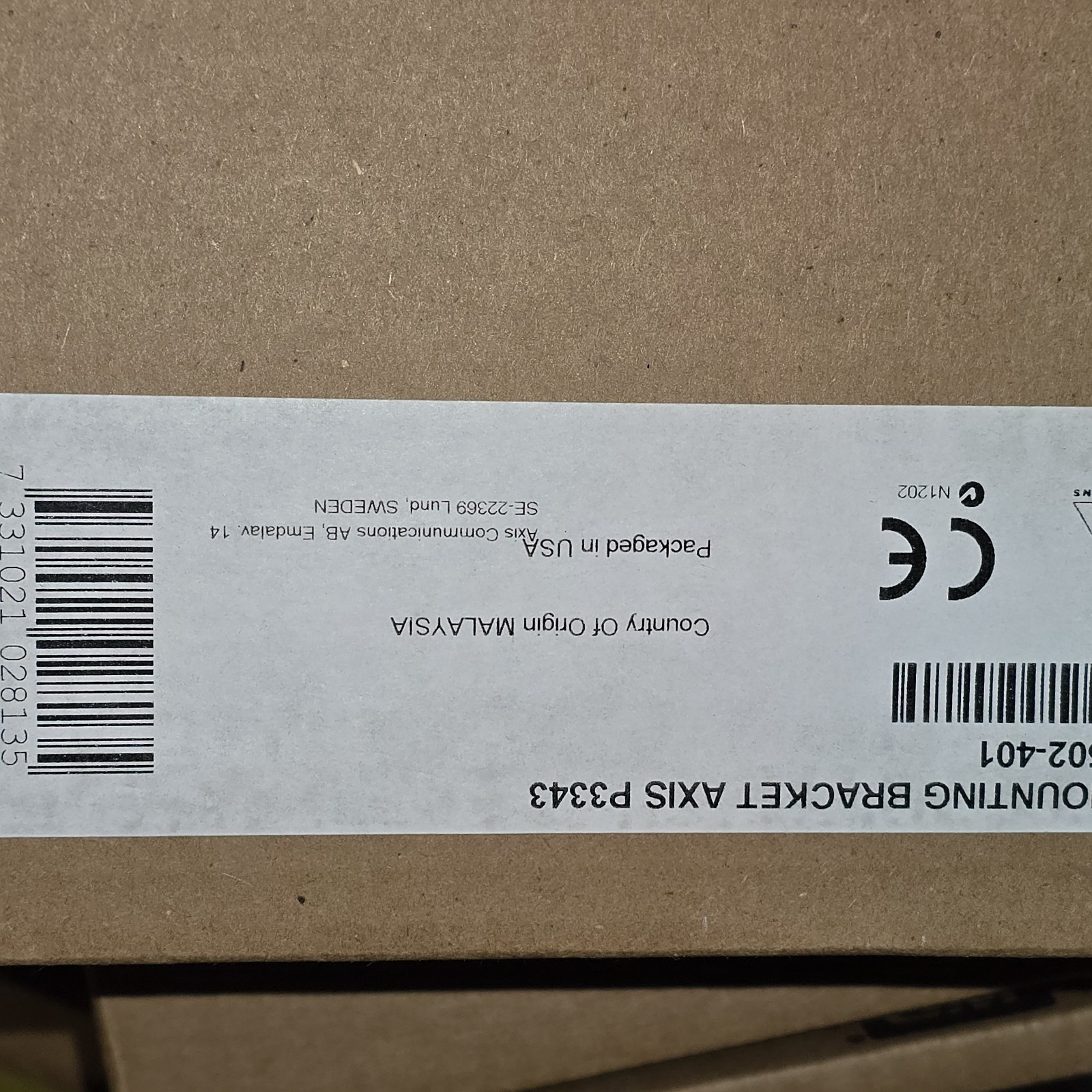 AXIS Communications Mounting Bracket P/N 5502-401