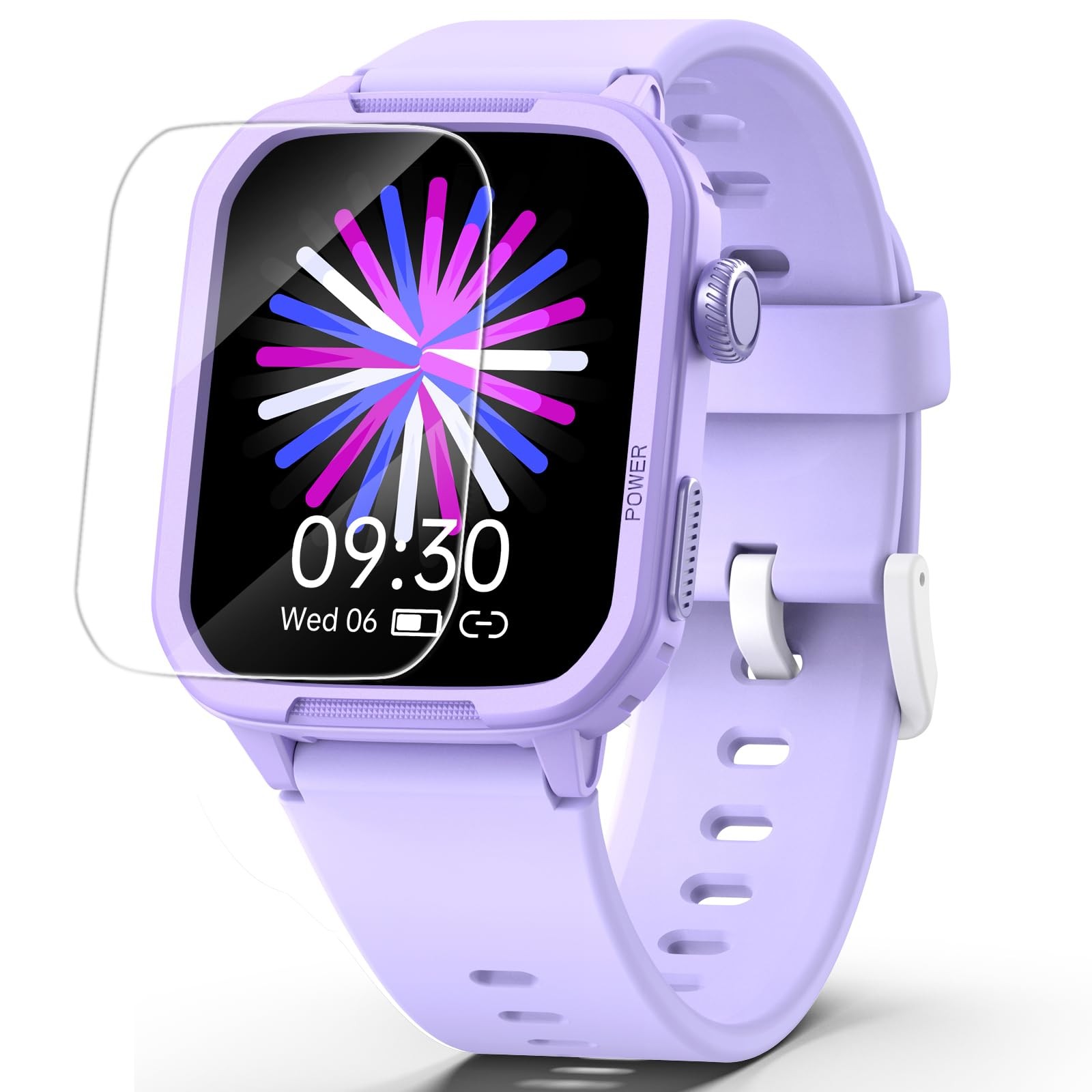 Kids Smart Watch for Boy Girl, Watches with 19 Standard size, Purple