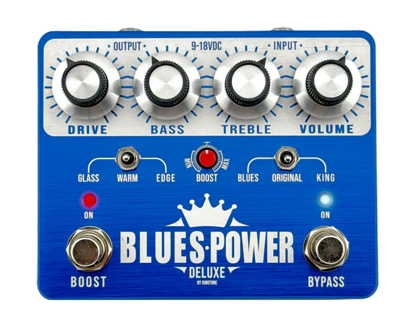 KingTone Blues Power Deluxe in Blue, BRAND NEW WITH WARRANTY! FREE S&H IN U.S.!