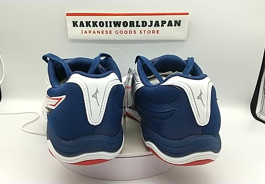Mizuno Table Tennis Shoes WAVE MEDAL 7 WIDE White/Blue/Navy 81GA241501 2024 NEW
