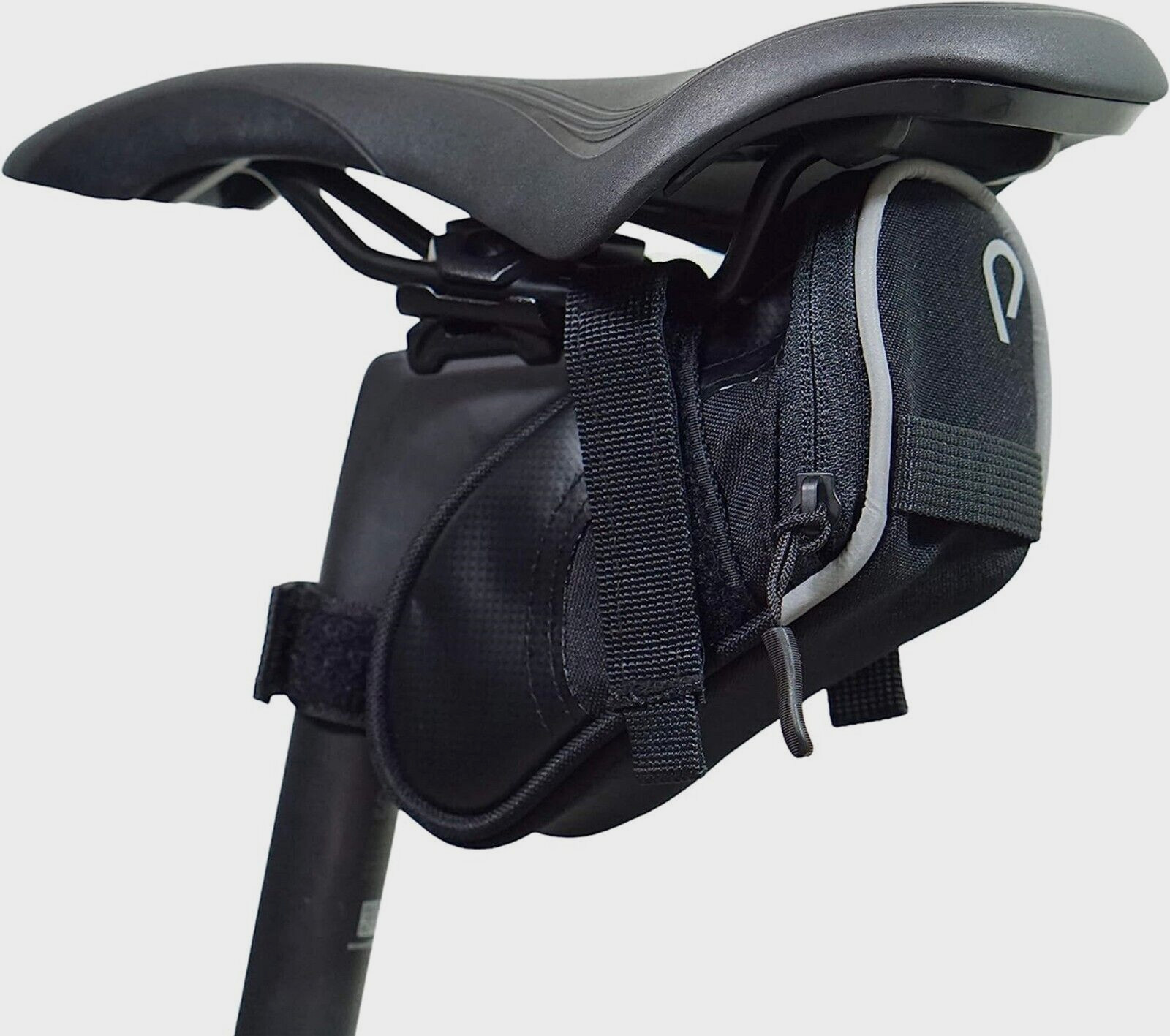 VINCITA Under Seat Saddle Stash Bag with Zippered Opening Reflective Closure